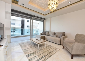 اطلالة بحر - فرش فاخر - مجمع حديث - شقة غرفة وصالة في مهموتلار / الانيا 