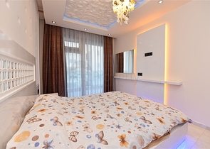 اطلالة بحر - فرش فاخر - مجمع حديث - شقة غرفة وصالة في مهموتلار / الانيا 