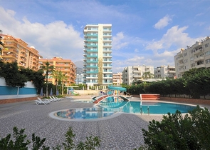 اطلالة بحر - فرش فاخر - مجمع حديث - شقة غرفة وصالة في مهموتلار / الانيا 