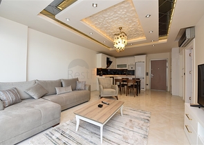 اطلالة بحر - فرش فاخر - مجمع حديث - شقة غرفة وصالة في مهموتلار / الانيا 