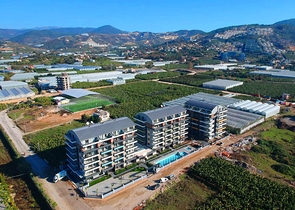 شقة غرفتين وصالة - ضمن مجمع سكني حديث - في كارجي جاك / الانيا 