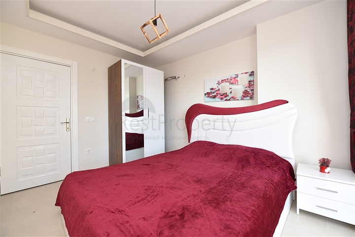 شقة غرفة وصالة - مفروشة - مجمع حديث - سعر مناسب - مهموتلار / الانيا 