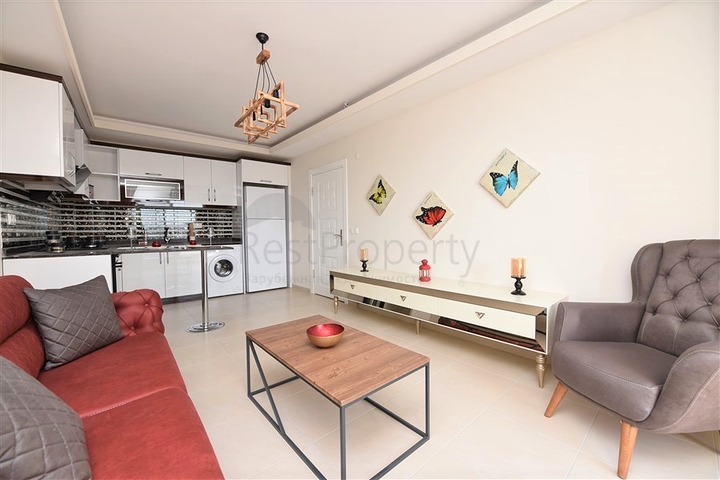 شقة غرفة وصالة - مفروشة - مجمع حديث - سعر مناسب - مهموتلار / الانيا 