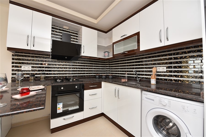 شقة غرفة وصالة - مفروشة - مجمع حديث - سعر مناسب - مهموتلار / الانيا 