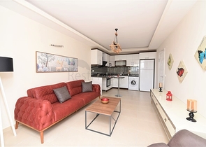 شقة غرفة وصالة - مفروشة - مجمع حديث - سعر مناسب - مهموتلار / الانيا 