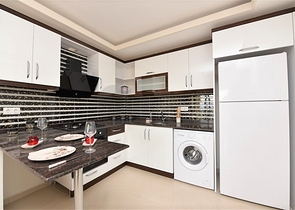 شقة غرفة وصالة - مفروشة - مجمع حديث - سعر مناسب - مهموتلار / الانيا 