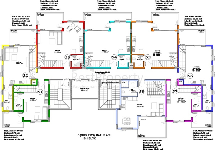 اسعار منافسة - مجمع بخدمات 5 نجوم - شقق بتصاميم متنوعة - في منطقة افسلار / الانيا 