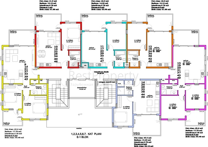 اسعار منافسة - مجمع بخدمات 5 نجوم - شقق بتصاميم متنوعة - في منطقة افسلار / الانيا 