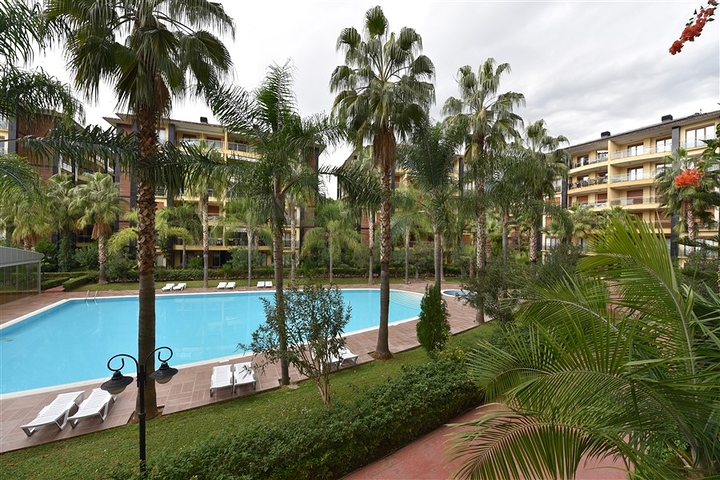 مجمع فاخر -اول صف على البحر - مركز الانيا - شقة مفروشة غرفتين وصالة 