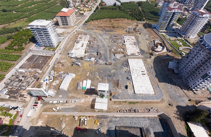 بالاقساط وبدون فائدة - شقق ضمن مجمع قيد الانشاء في مهموتلار / الانيا 