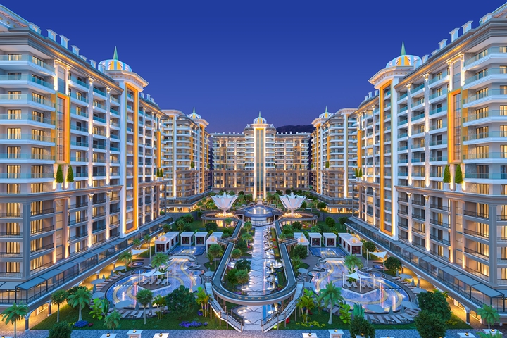 بالاقساط وبدون فائدة - شقق ضمن مجمع قيد الانشاء في مهموتلار / الانيا 