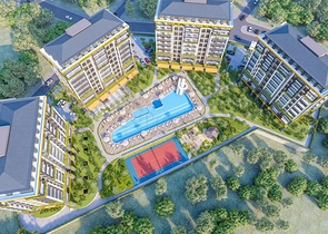 بالاقساط - مجمع سكني فاخر قيد الانشاء - في الانيا 