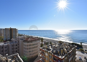 اطلالة بحرية مباشرة - شقة 2 غرفة وصالة - مجمع خمس نجوم - الانيا 