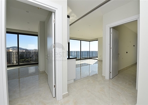 اطلالة بحرية مباشرة - شقة 2 غرفة وصالة - مجمع خمس نجوم - الانيا 