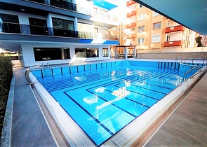 اطلالة بحرية مباشرة - شقة 2 غرفة وصالة - مجمع خمس نجوم - الانيا 