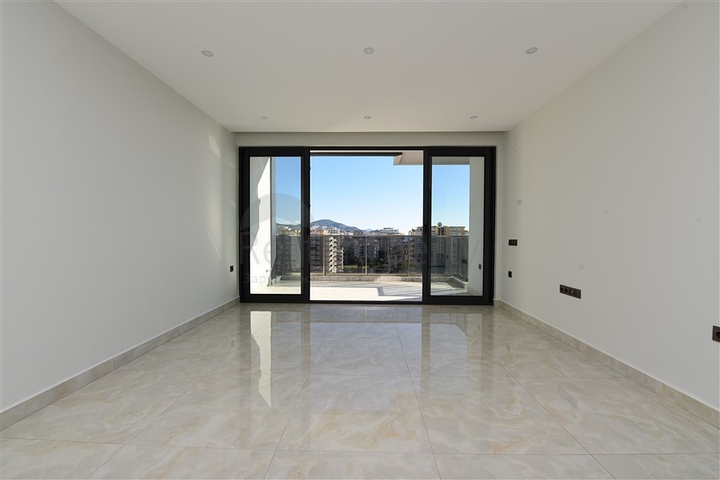 اطلالة بحرية - ضمن مجمع سكني حديث - شقة 1 غرفة وصالة في مهموتلار / الانيا