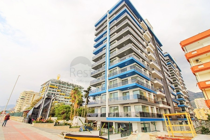 اطلالة بحرية - ضمن مجمع سكني حديث - شقة 1 غرفة وصالة في مهموتلار / الانيا