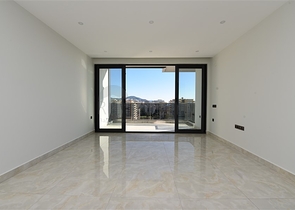 اطلالة بحرية - ضمن مجمع سكني حديث - شقة 1 غرفة وصالة في مهموتلار / الانيا