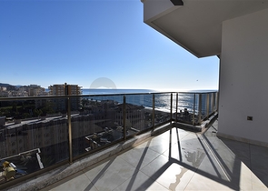 اطلالة بحرية - ضمن مجمع سكني حديث - شقة 1 غرفة وصالة في مهموتلار / الانيا