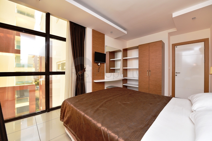 شقة مفروشة من غرفتي نوم للإيجار.