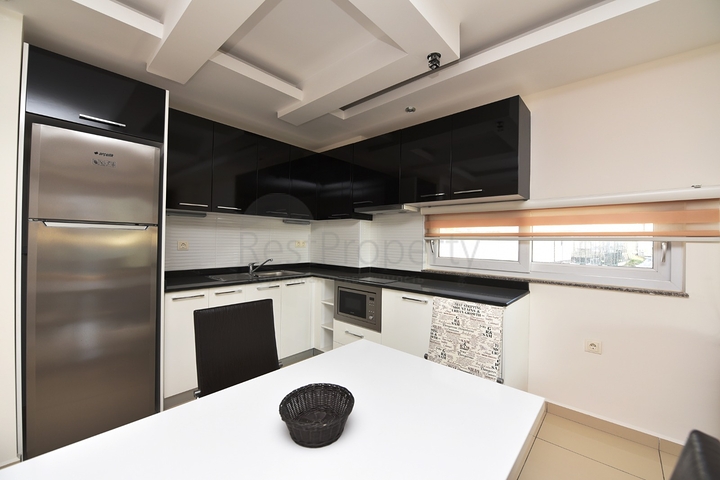 شقة مفروشة من غرفتي نوم للإيجار.