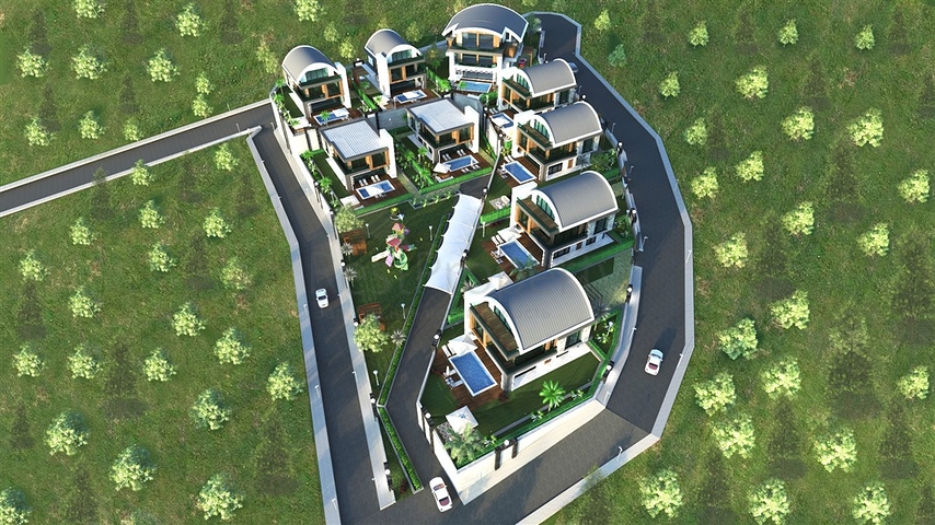 اطلالة بحر - مشروع قيد الانشاء - فلل مستقلة - في كارجي جاك /الانيا 