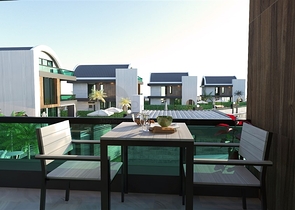 اطلالة بحر - مشروع قيد الانشاء - فلل مستقلة - في كارجي جاك /الانيا 