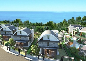 اطلالة بحر - مشروع قيد الانشاء - فلل مستقلة - في كارجي جاك /الانيا 