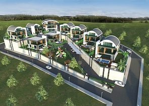 اطلالة بحر - مشروع قيد الانشاء - فلل مستقلة - في كارجي جاك /الانيا 