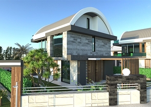 اطلالة بحر - مشروع قيد الانشاء - فلل مستقلة - في كارجي جاك /الانيا 