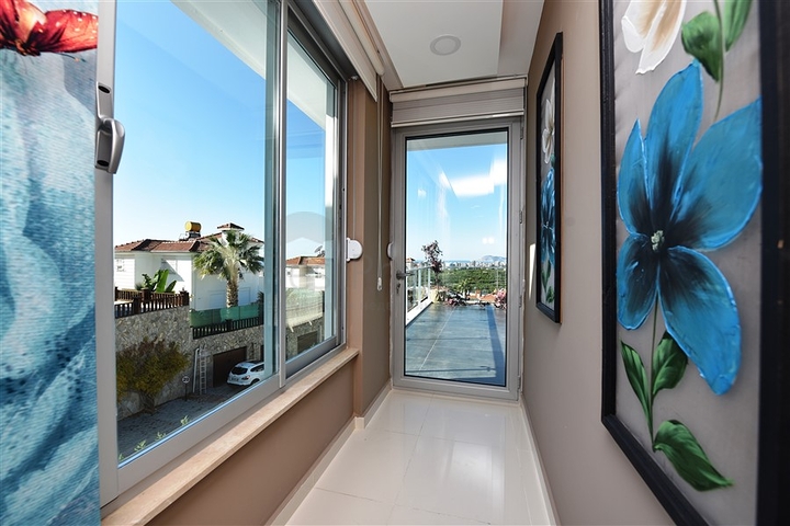 اطلالة بحر - تراس واسع - فيلا مفروشة فاخرة في كارجي جاك / الانيا 