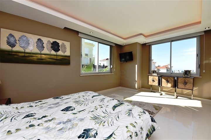 اطلالة بحر - تراس واسع - فيلا مفروشة فاخرة في كارجي جاك / الانيا 