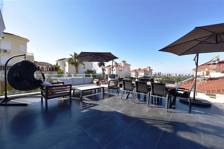 اطلالة بحر - تراس واسع - فيلا مفروشة فاخرة في كارجي جاك / الانيا 