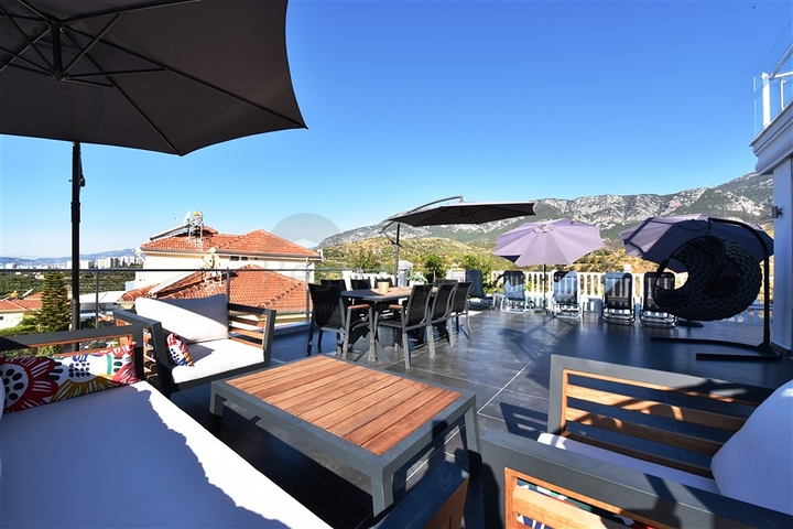 اطلالة بحر - تراس واسع - فيلا مفروشة فاخرة في كارجي جاك / الانيا 