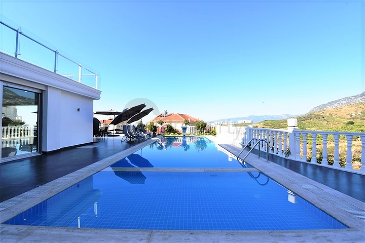 اطلالة بحر - تراس واسع - فيلا مفروشة فاخرة في كارجي جاك / الانيا 