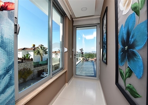 اطلالة بحر - تراس واسع - فيلا مفروشة فاخرة في كارجي جاك / الانيا 