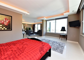 اطلالة بحر - تراس واسع - فيلا مفروشة فاخرة في كارجي جاك / الانيا 