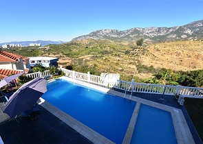 اطلالة بحر - تراس واسع - فيلا مفروشة فاخرة في كارجي جاك / الانيا 