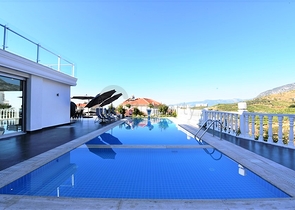 اطلالة بحر - تراس واسع - فيلا مفروشة فاخرة في كارجي جاك / الانيا 