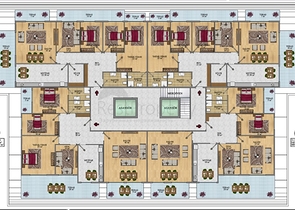 شقق عائلية ضمن مجمع خمس نجوم في مهموتلار / الانيا 