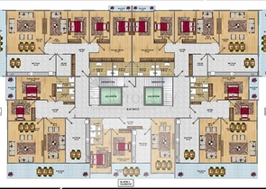 شقق عائلية ضمن مجمع خمس نجوم في مهموتلار / الانيا 