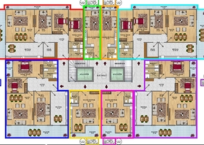 شقق عائلية ضمن مجمع خمس نجوم في مهموتلار / الانيا 