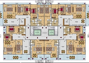 شقق عائلية ضمن مجمع خمس نجوم في مهموتلار / الانيا 