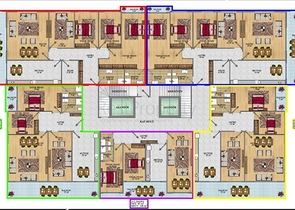 شقق عائلية ضمن مجمع خمس نجوم في مهموتلار / الانيا 