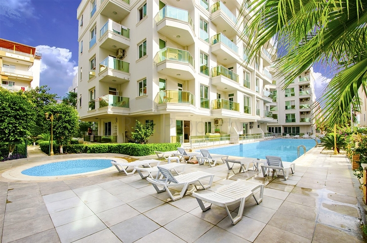 شقة بغرفة نوم واحدة مع أثاث في ليمان أنطاليا