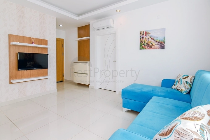 شقة بغرفة نوم واحدة مع أثاث في ليمان أنطاليا