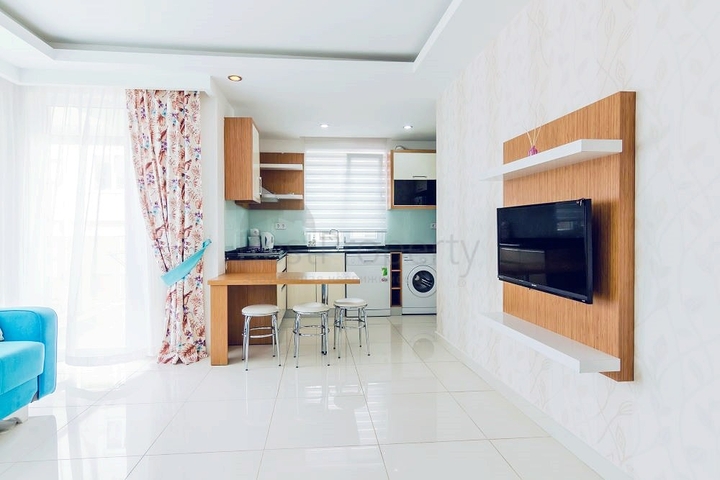 شقة بغرفة نوم واحدة مع أثاث في ليمان أنطاليا