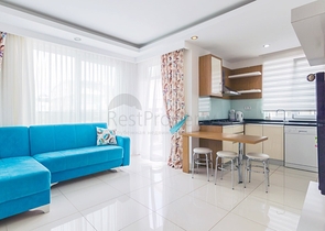 شقة بغرفة نوم واحدة مع أثاث في ليمان أنطاليا