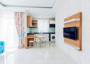 شقة بغرفة نوم واحدة مع أثاث في ليمان أنطاليا