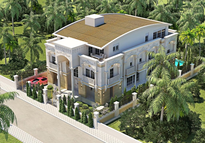 فيلا 8 + 2 على الطراز المغربي في انطاليا 800 متر من البحر